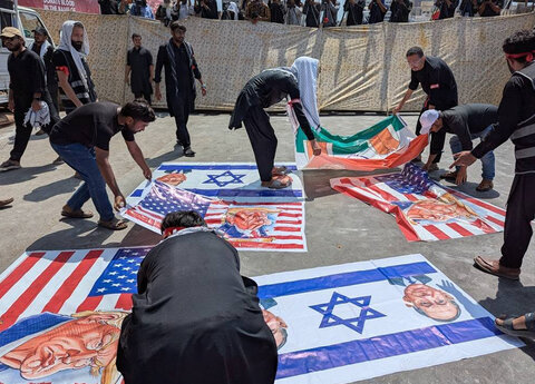 اربعین حسینیؑ، آئی ایس او کراچی کے تحت مرکزی جلوس میں مولانا ناظر تقوی کی زیر اقتداء نماز باجماعت