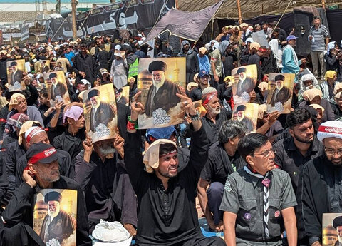 تصاویر/ کراچی،نماز دوران مرکزی جلوس اربعین حسینیؑ