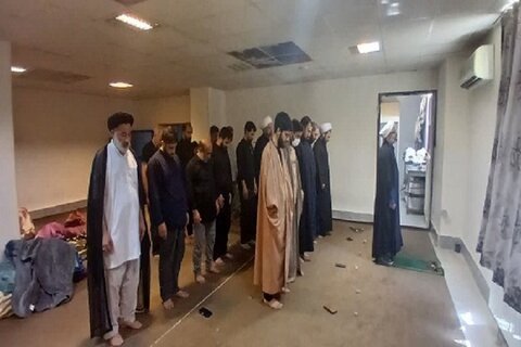 تصاویر/ حضور زائران اربعین در مدرسه علمیه حضرت باقرالعلوم(ع) سرپل ذهاب