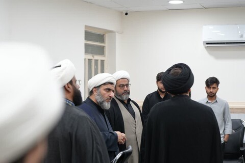 تصاویر/بازدید معاون سازمان تبلیغات اسلامی کشور از مرکز رسانه حوزه علمیه خوزستان