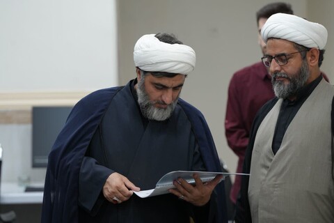 تصاویر/بازدید معاون سازمان تبلیغات اسلامی کشور از مرکز رسانه حوزه علمیه خوزستان