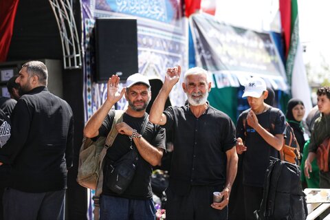 تصاویر/  بازگشت زائرین از پایانه مرزی تمرچین