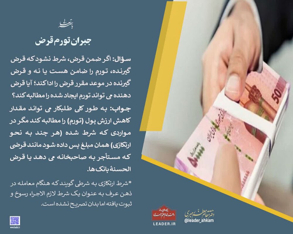 احکام شرعی | آیا تورم جزو بدهی محسوب میشود؟