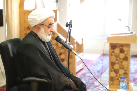 تصاویر/ جلسه اخلاق استاد تحریری در جمع طلاب و روحانیون تبریزی