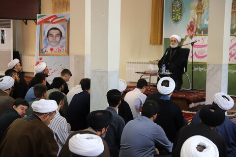 تصاویر/ جلسه اخلاق استاد تحریری در جمع طلاب و روحانیون تبریزی