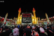 صور/ الصحن العلوي المُطهَّر يَلبس حُلّةَ الحزن استعداداً لذكرى رحيل النبي الأعظم (ص)