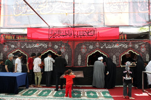 تصاویر/  پذیرایی و اسکان زائرین اربعین حسینی در موکب امامزاده سیدجمال‌الدین (ع) قم