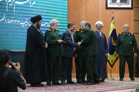 تصاویر/ آئین تکریم و معارفه  فرمانده هان سپاه انصارالمهدی(عج) استان زنجان