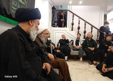 دیدار جمعی از جوانان فعال فرهنگی کشورهایی با آیت الله مروی در کربلای معلّی