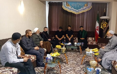 دیدار جمعی از جوانان فعال فرهنگی کشورهایی با آیت الله مروی در کربلای معلّی