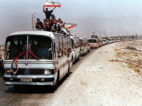 تصاویر از بازگشت آزادگان به کشور