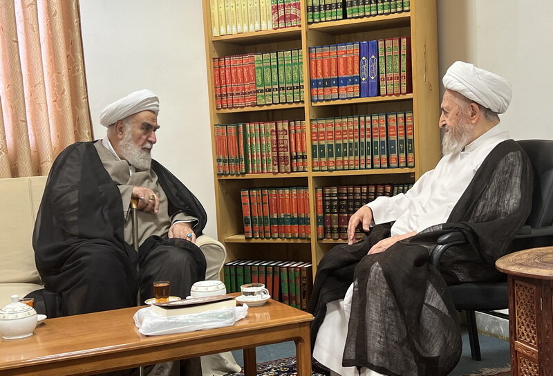 دیدار رئیس دفتر مقام معظم رهبری با آیتالله العظمی سبحانی + عکس