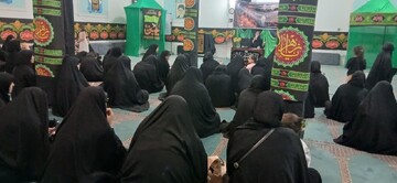 تصاویر/ برگزاری مراسم عزاداری دهه آخر ماه صفر توسط مدرسه علمیه الهیه ساوه