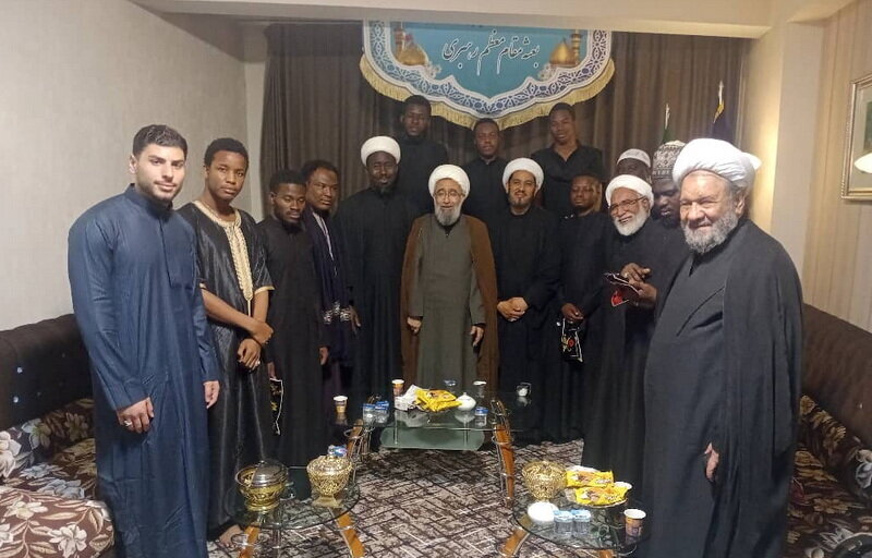 International Youth Meet Ayatollah Marvi in Karbala During Arbaeen