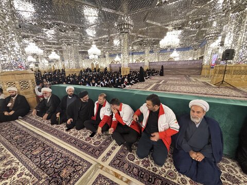 تصاویر/  افتتاحیه طرح ویژه قدم به قدم سازمان جوانان جمعیت هلال احمر با حضور طلاب