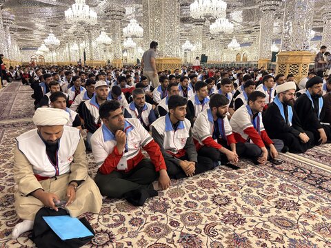 تصاویر/  افتتاحیه طرح ویژه قدم به قدم سازمان جوانان جمعیت هلال احمر با حضور طلاب