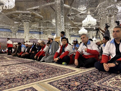 تصاویر/  افتتاحیه طرح ویژه قدم به قدم سازمان جوانان جمعیت هلال احمر با حضور طلاب