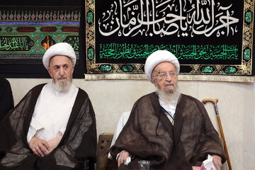 تصاویر/ مراسم عزاداری روز رحلت پیامبر(ص) و شهادت امام مجتبی (ع) در بیوت مراجع