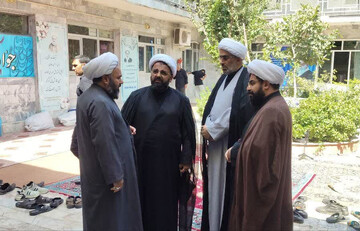 بازدید میدانی معاون فرهنگی تبلیغی حوزه علمیه خراسان از مدارس اسکان زائران