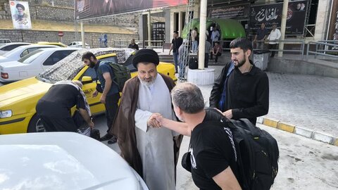 تصاویر/ بدرقه زائرین خارجی اربعین حسینی از مرز بازرگان