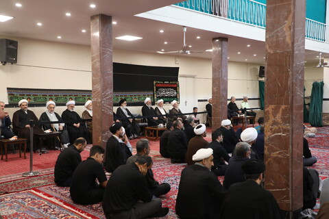 تصاویر/ تصاویر/ مراسم عزاداری روز رحلت پیامبر(ص) و شهادت امام مجتبی (ع) در بیوت مراجع