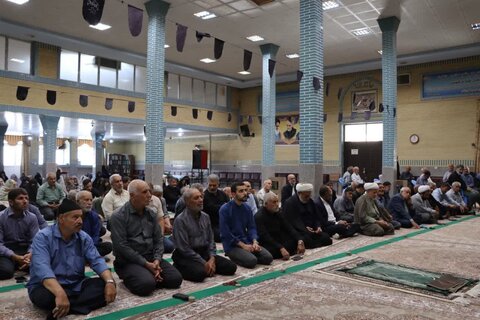 تصاویر/ آیین عبادی سیاسی نماز جمعه نوشین شهر