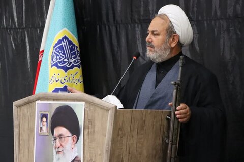 تصاویر/ آیین عبادی سیاسی نماز جمعه نوشین شهر