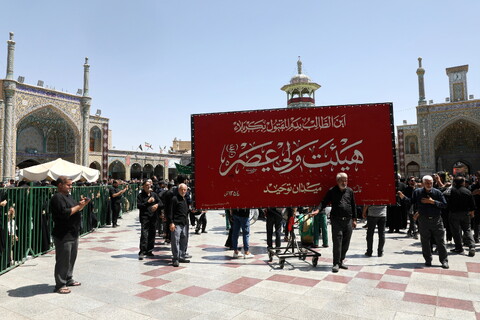 تصاویر/  حال و هوای حرم حضرت معصومه (س) در روز رحلت پیامبر(ص) و شهادت امام مجتبی (ع)