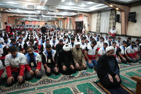 تصاویر / مراسم عزاداری داوطلبان سازمان جوانان جمعیت هلال احمر