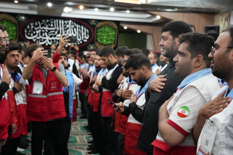 تصاویر / مراسم عزاداری داوطلبان سازمان جوانان جمعیت هلال احمر