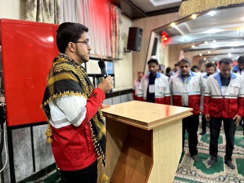 تصاویر / مراسم عزاداری داوطلبان سازمان جوانان جمعیت هلال احمر