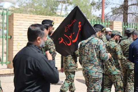 تصاویر/ مراسم عزاداری و دسته‌روی نیروهای مسلح شهرستان سمنان