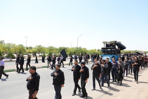 تصاویر/ مراسم عزاداری و دسته‌روی نیروهای مسلح شهرستان سمنان