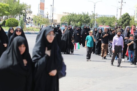 تصاویر/ مراسم عزاداری و دسته‌روی نیروهای مسلح شهرستان سمنان