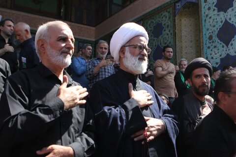 تصاویرسوگواره رحلت پیامبر اعظم(ص) و شهادت امام حسن مجتبی(ع) در صحن آستان مقدس حضرت سلطانعلی(ع)