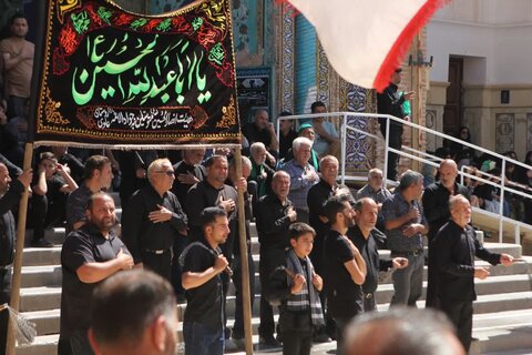 تصاویرسوگواره رحلت پیامبر اعظم(ص) و شهادت امام حسن مجتبی(ع) در صحن آستان مقدس حضرت سلطانعلی(ع)