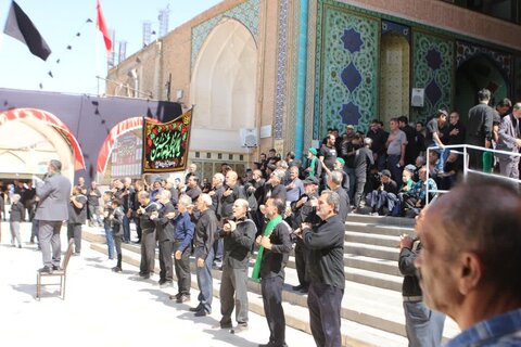 تصاویرسوگواره رحلت پیامبر اعظم(ص) و شهادت امام حسن مجتبی(ع) در صحن آستان مقدس حضرت سلطانعلی(ع)