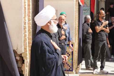 تصاویرسوگواره رحلت پیامبر اعظم(ص) و شهادت امام حسن مجتبی(ع) در صحن آستان مقدس حضرت سلطانعلی(ع)