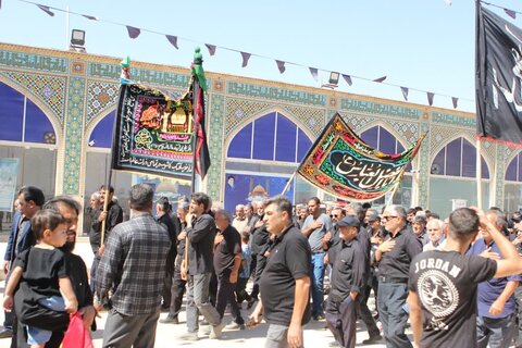 تصاویرسوگواره رحلت پیامبر اعظم(ص) و شهادت امام حسن مجتبی(ع) در صحن آستان مقدس حضرت سلطانعلی(ع)