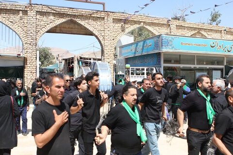 تصاویرسوگواره رحلت پیامبر اعظم(ص) و شهادت امام حسن مجتبی(ع) در صحن آستان مقدس حضرت سلطانعلی(ع)