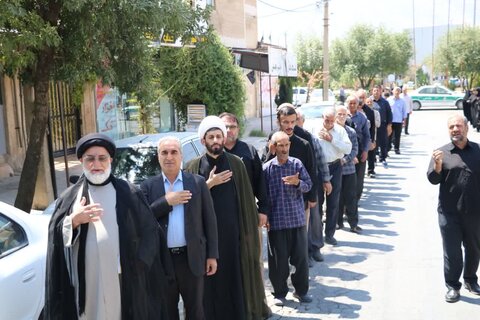 تصاویر / برگزاری دسته عزاداری در شهرستان ایوان
