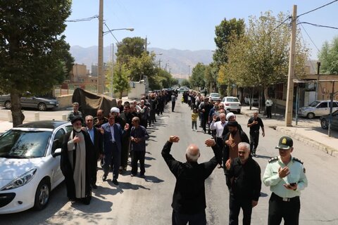 تصاویر / برگزاری دسته عزاداری در شهرستان ایوان