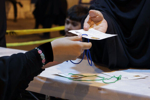 تصاویر/ موکب انصارالحسین علیه‌السلام در حرم مطهر رضوی