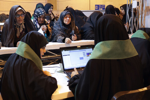 تصاویر/ موکب انصارالحسین علیه‌السلام در حرم مطهر رضوی