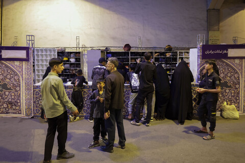 تصاویر/ موکب انصارالحسین علیه‌السلام در حرم مطهر رضوی