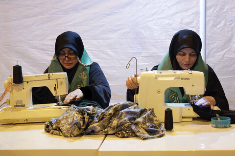 تصاویر/ موکب انصارالحسین علیه‌السلام در حرم مطهر رضوی