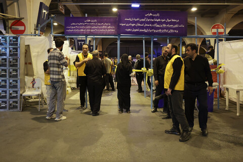 تصاویر/ موکب انصارالحسین علیه‌السلام در حرم مطهر رضوی