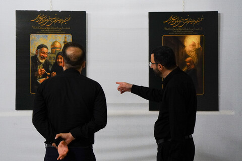 تصاویر/ نمایشگاه آثار نخستین مسابقه بین‌المللی تصویرسازی رضوی با هوش مصنوعی