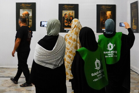 تصاویر/ نمایشگاه آثار نخستین مسابقه بین‌المللی تصویرسازی رضوی با هوش مصنوعی