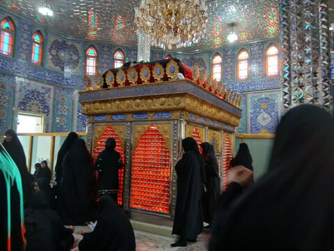 تصاویر/حضور کادر موسسه آموزش عالی ریحانه الرسول ساوه در کاروان غم